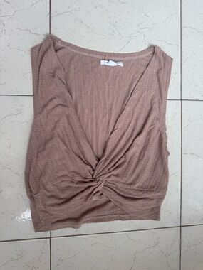O'Neill Cable Knit Sweater in Dusty Mauve